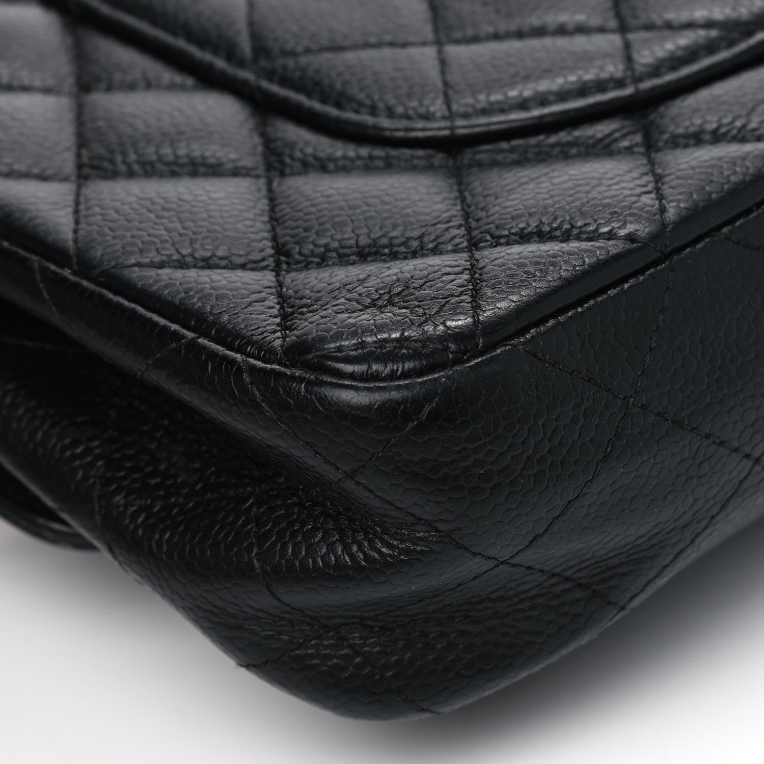 Chanel Caviar Quilted Medium Double Flap Bijoux Chain Black 7 of 8