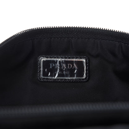 Prada X UNIVERSAL STUDIOS Tessuto Nylon Montagna Frankenstein Print Multi Zip Belt Bag Black Menta 12 of 14