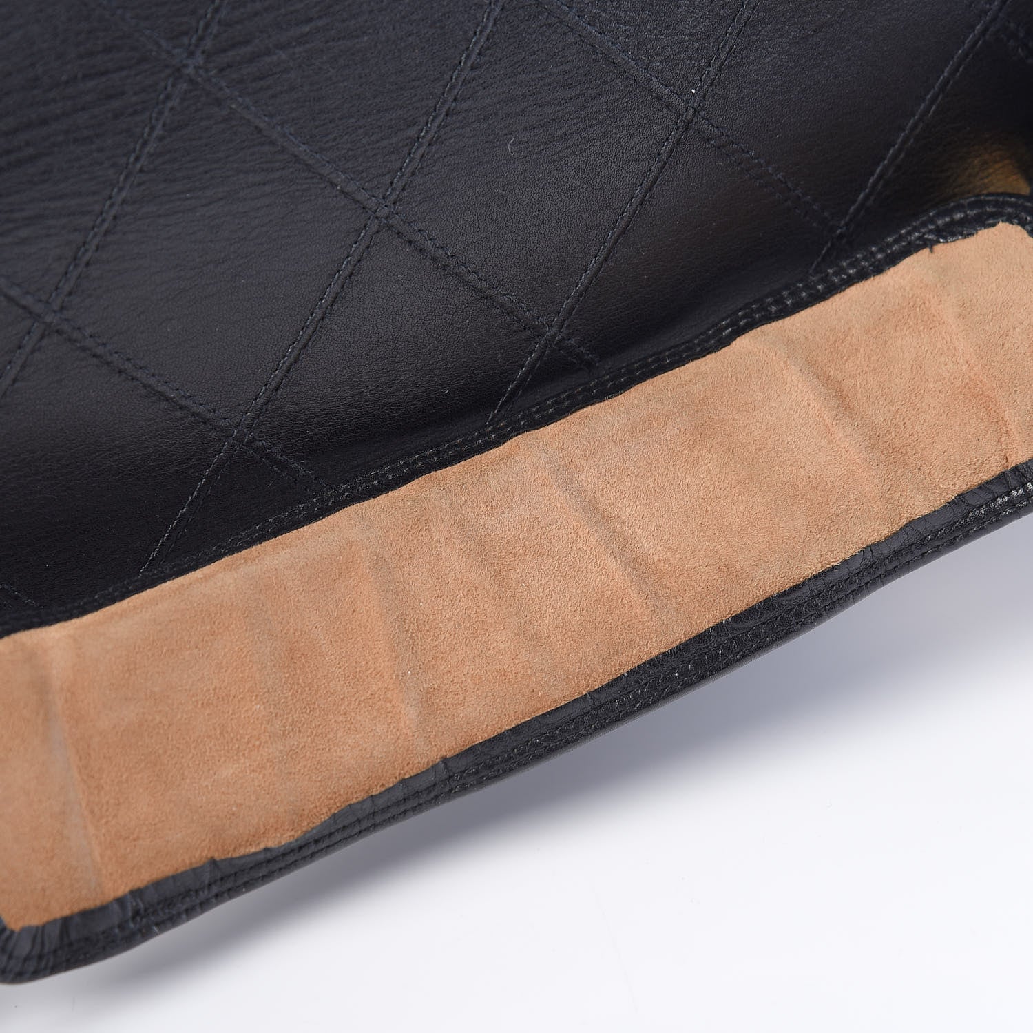 Chanel Calfskin Diamond Stitched Duffle Bag Black 20 of 23
