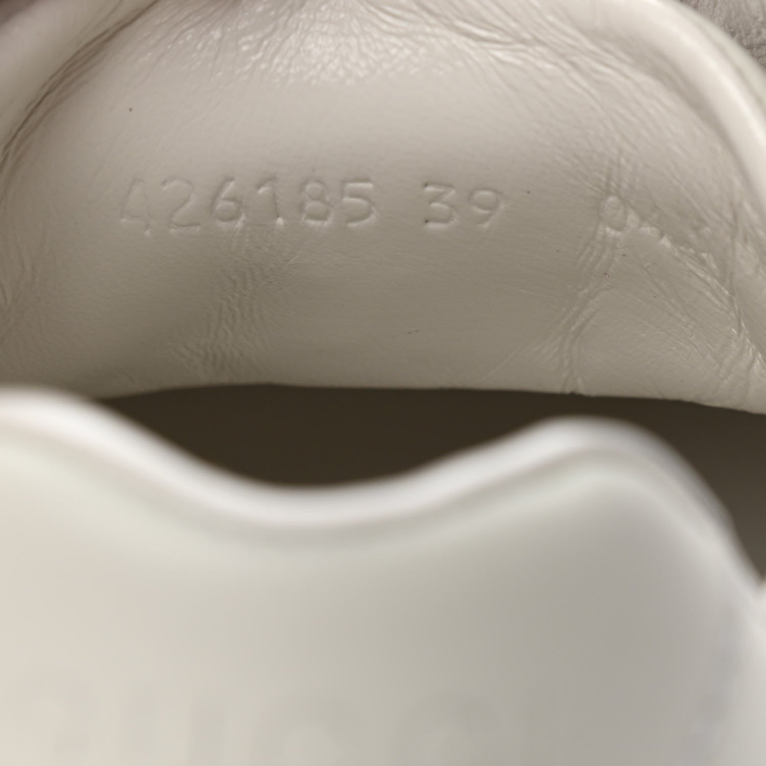 Gucci Calfskin Womens Interlocking G Sneakers 39 White 7 of 8