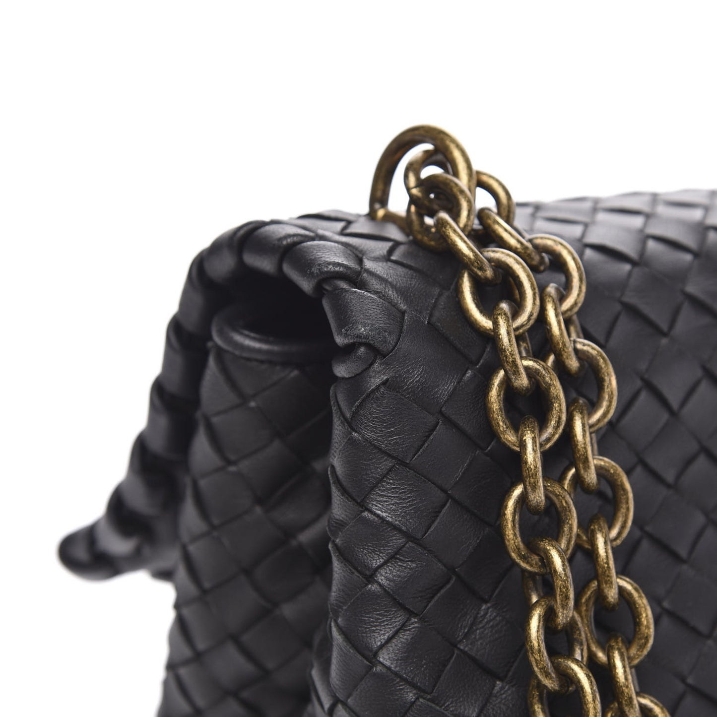 Nappa Intrecciato Large Olimpia Bag Black