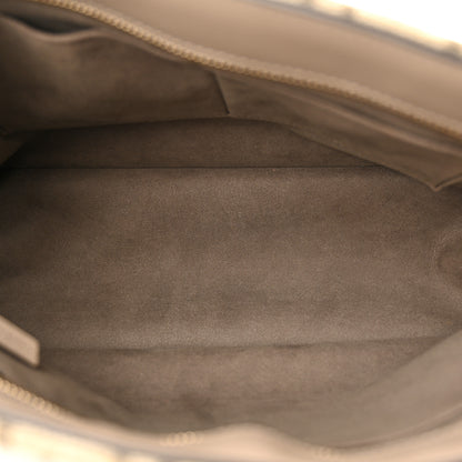 Fendi Chenille Vitello Seta Plexiglass FF Fendi O'Lock Zipper Tortora Nuvola 5 of 13