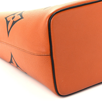 Louis Vuitton Empreinte Monogram Giant Crafty Neonoe MM Caramel Black 9 of 10