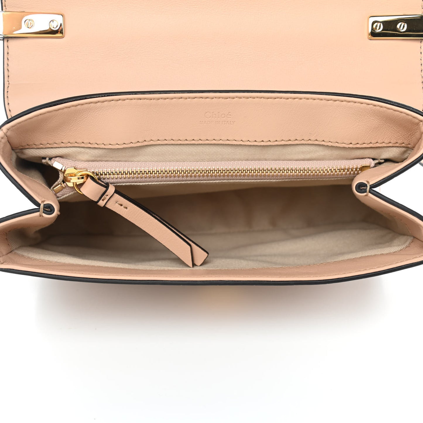 Calfskin Crocodile Embossed Small C Double Carry Nut