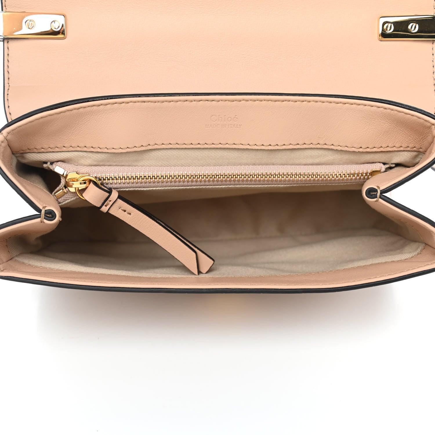 Chloe Calfskin Crocodile Embossed Small C Double Carry Nut 5 of 10