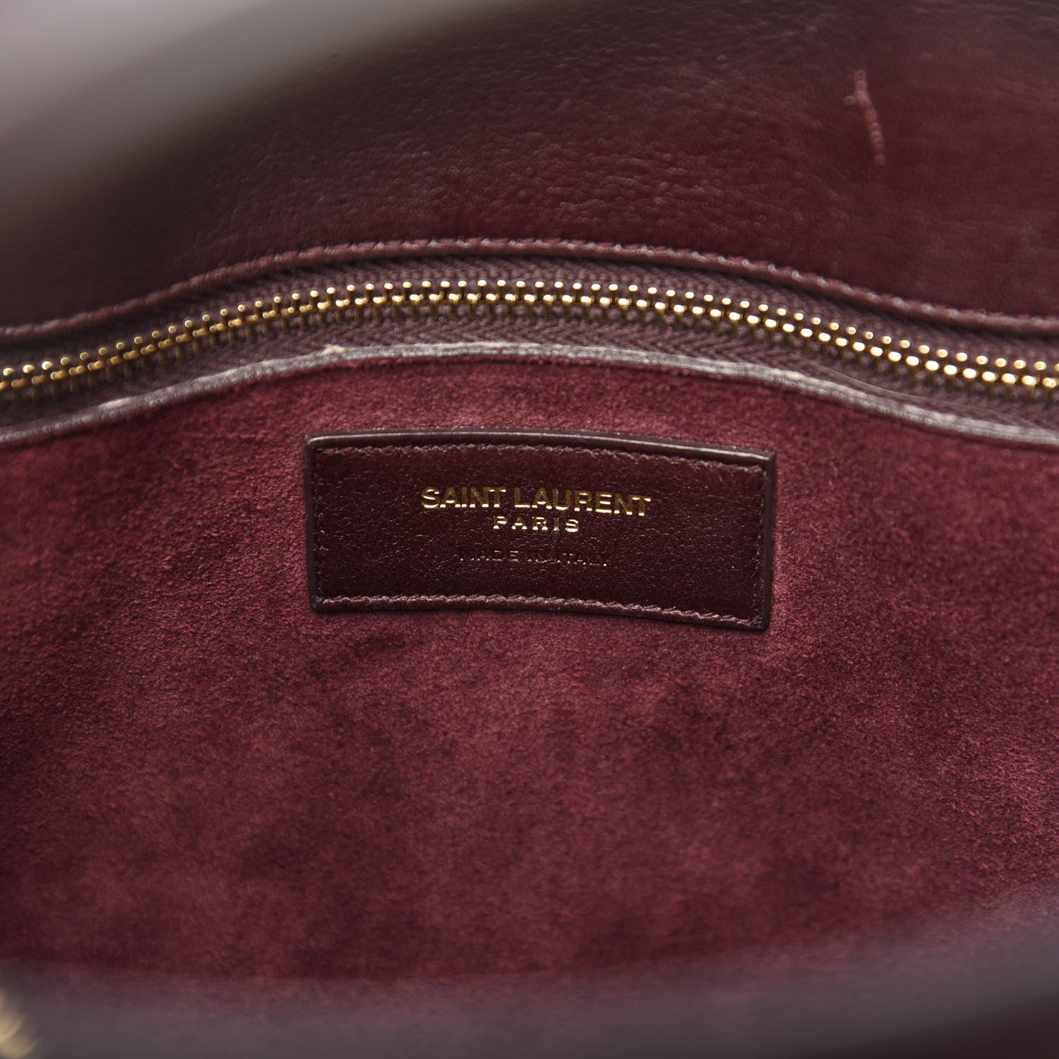 Saint Laurent Calfskin Small Sac De Jour Bordeaux 5 of 14