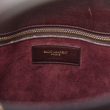 Saint Laurent Calfskin Small Sac De Jour Bordeaux 5 of 14