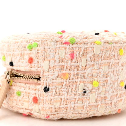 Chanel Candy Cotton Tweed Beach Ball Quilted Round Clutch With Chain Multicolor 9 of 10