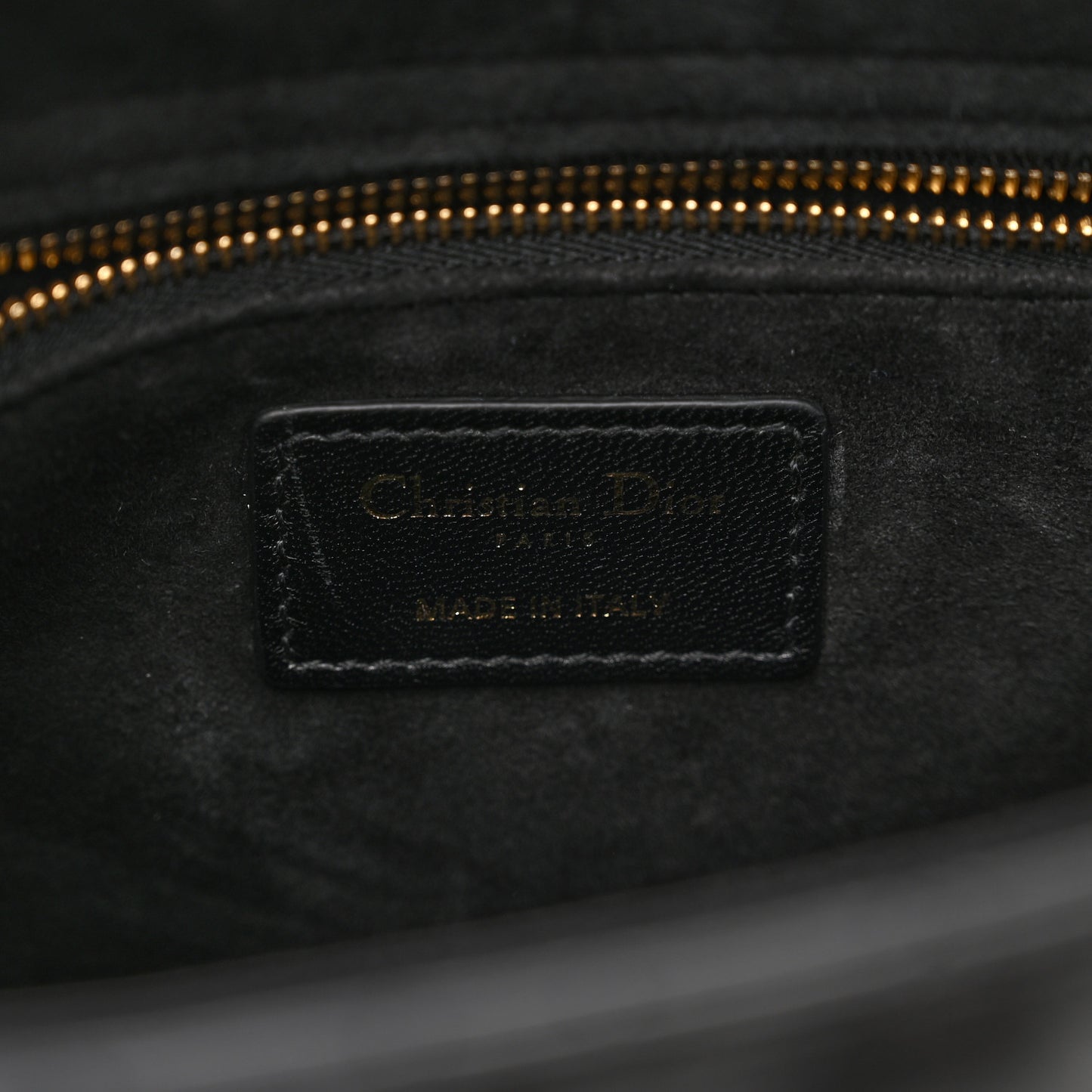 Lambskin Cannage Medium Lady Dior Black