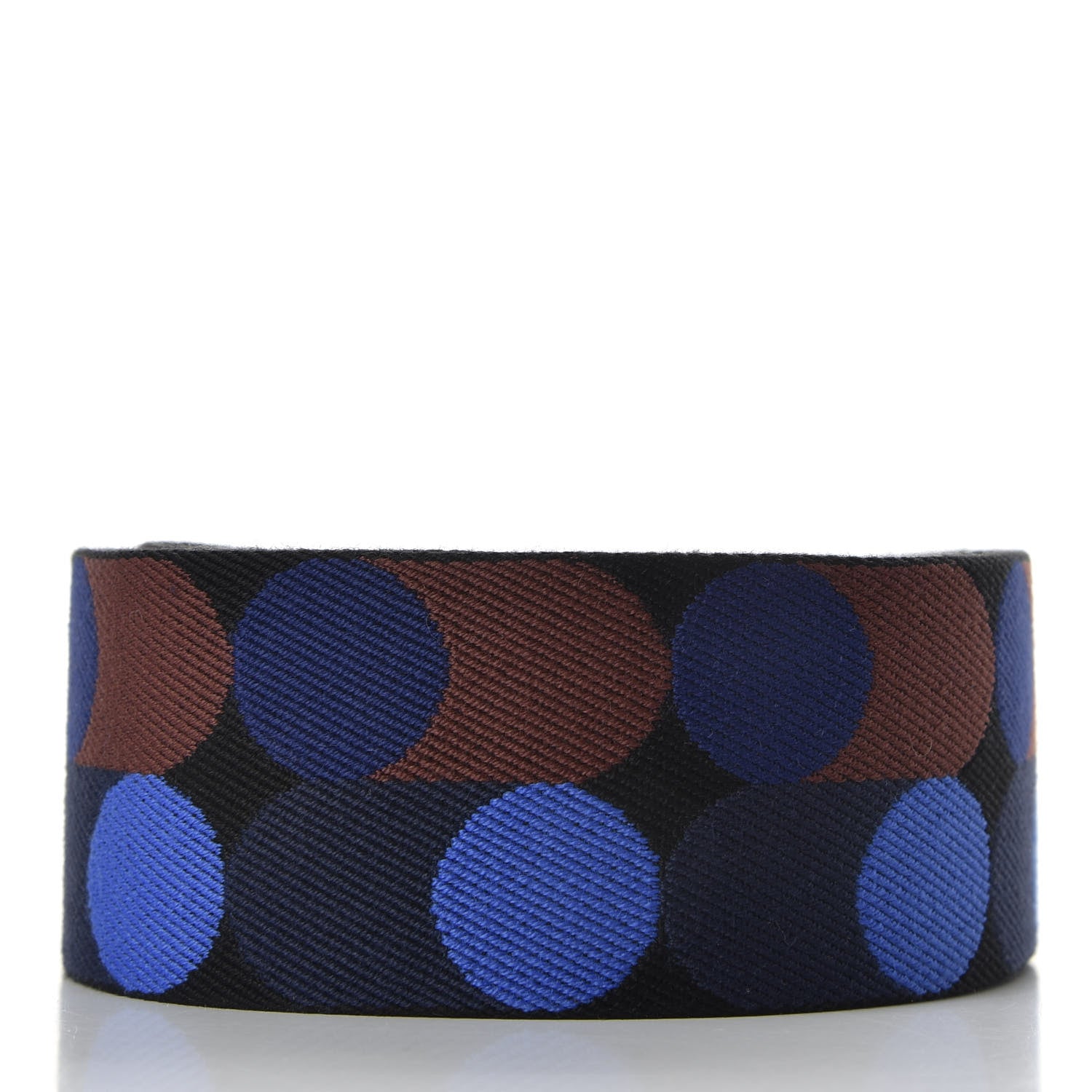 Hermes Toile Swift 50mm Sangle Flipperball Shoulder Strap Black Bleu Saphir 2 of 5