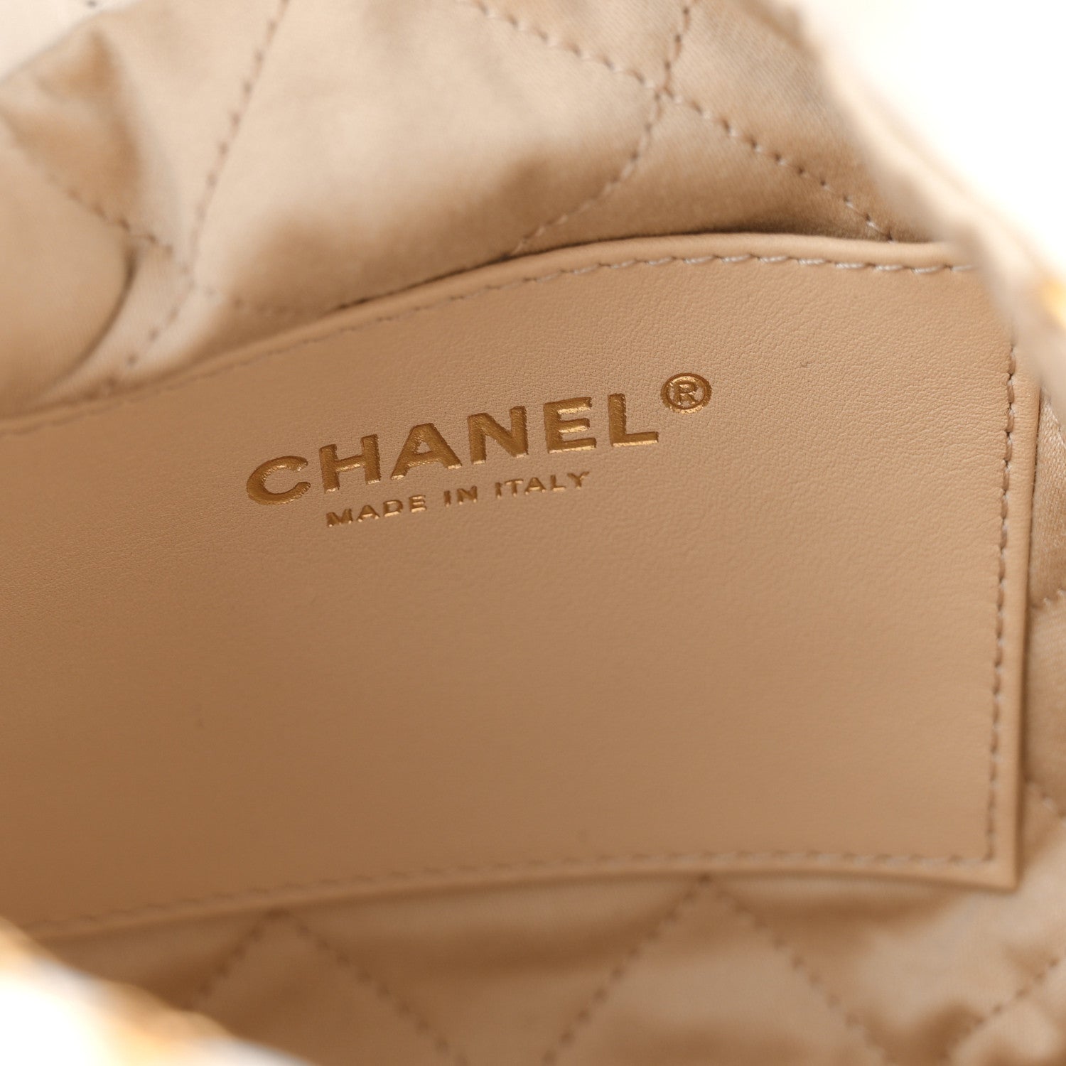 Chanel Shiny Calfskin Quilted Mini Chanel 22 White 6 of 10
