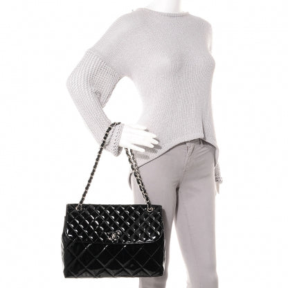 Chanel Vinyl Quilted In the Business Flap Bag Black 2 of 8