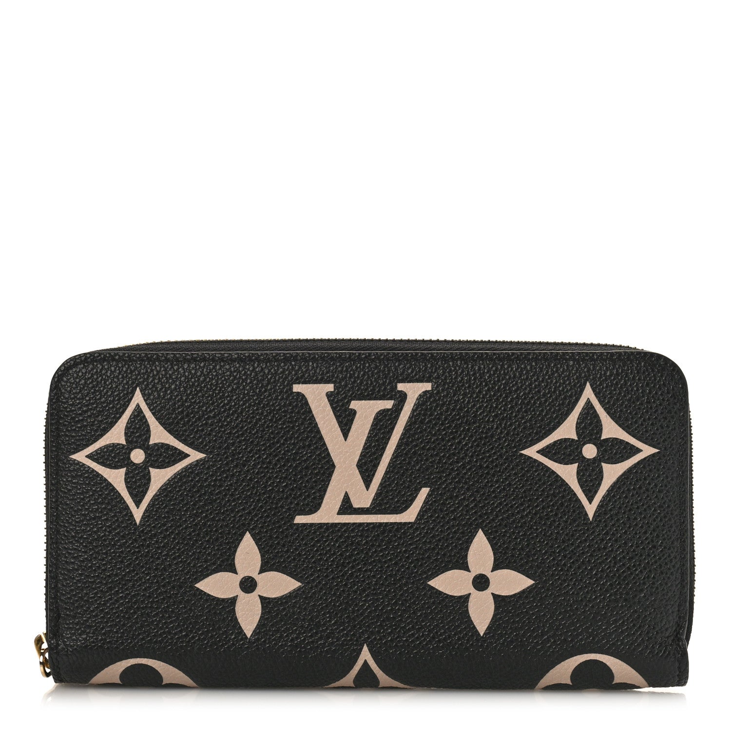 Louis Vuitton Empreinte Monogram Giant Zippy Wallet Black Beige 1 of 9