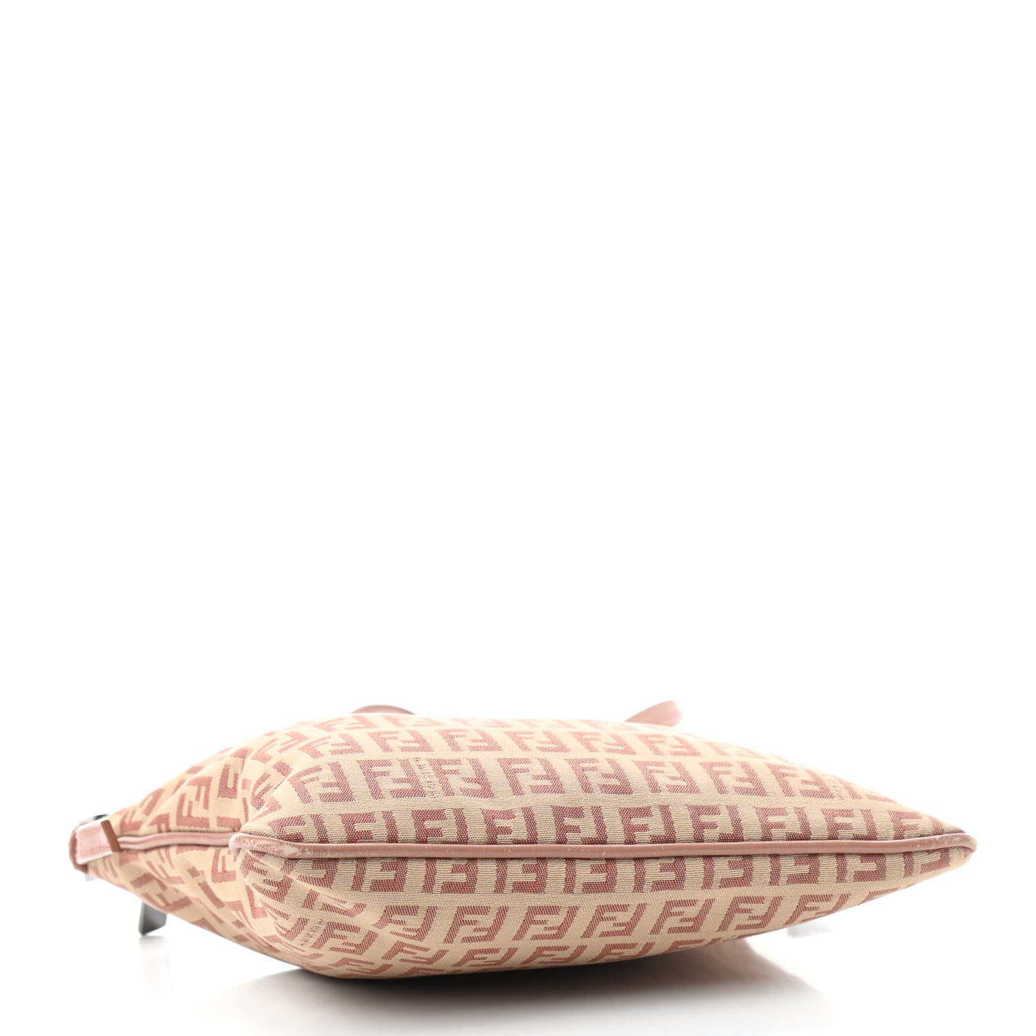 Fendi Zucchino Vitello Crossbody Beige Bruciato Bois de Rose 4 of 9