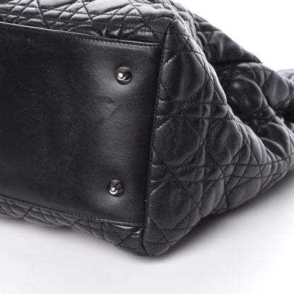 Christian Dior Lambskin Cannage Large Dior Soft Shopping Tote Black 9 of 15