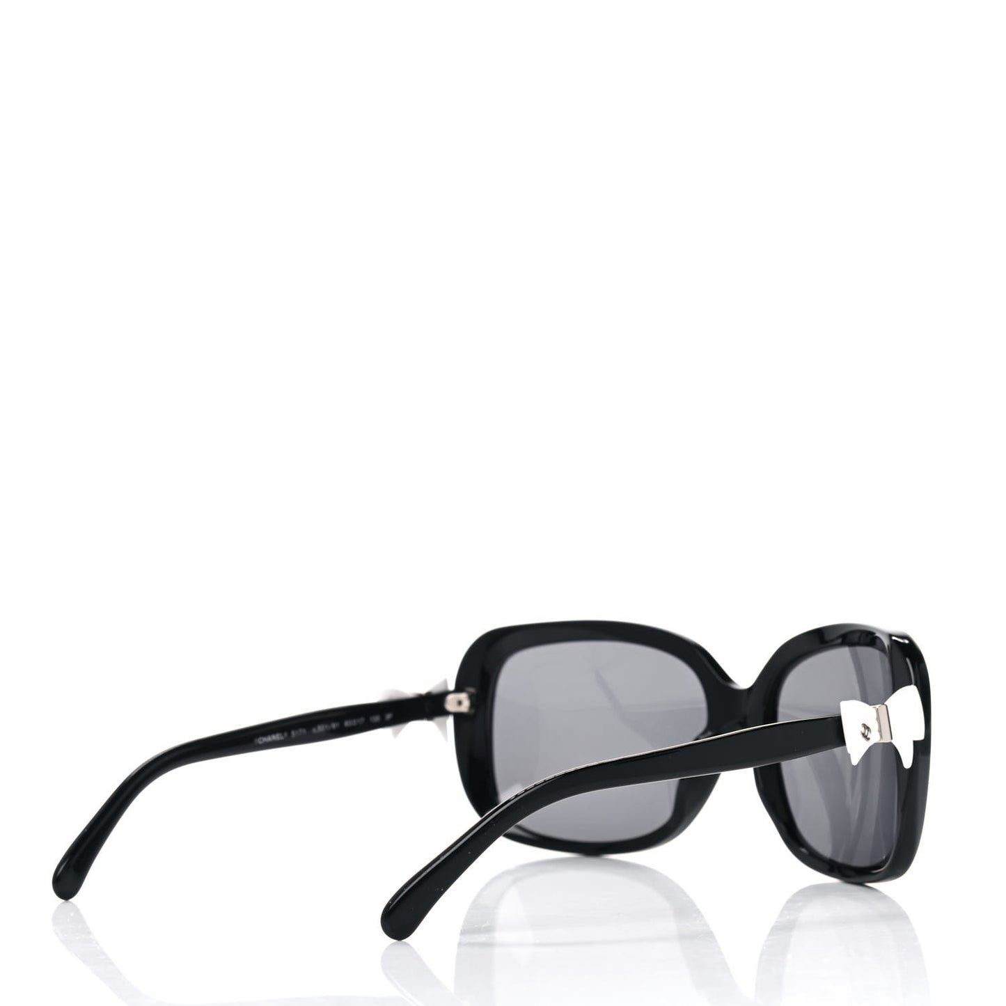 Acetate CC Bow Sunglasses 5171 Black White