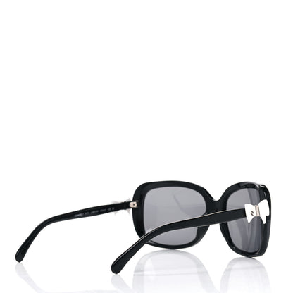 Chanel Acetate CC Bow Sunglasses 5171 Black White 4 of 4