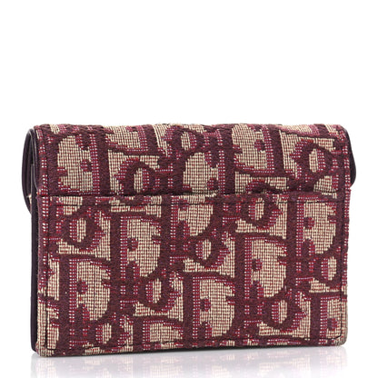 Christian Dior Oblique Saddle Card Holder Bordeaux 3 of 8