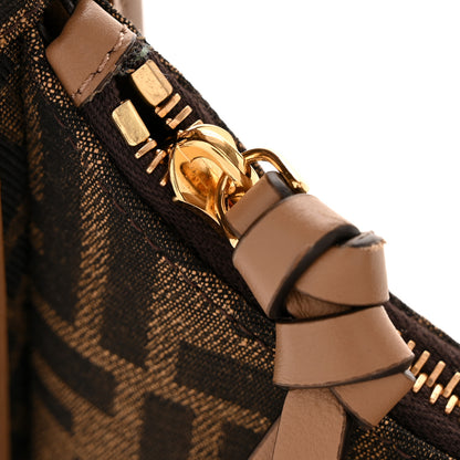 Fendi Fabric Jacquard Vitello Grace FF 1974 Mini Fendessence Shoulder Bag Tobacco Moro Ebano 11 of 11