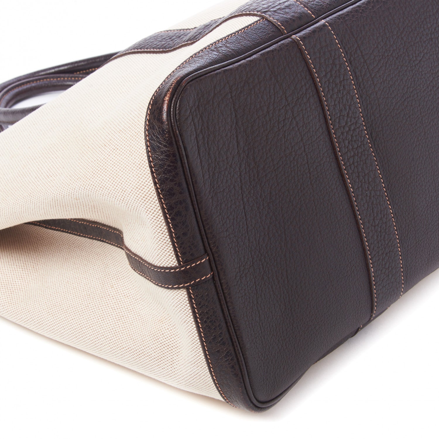 Hermes Toile Buffle Gala Garden Party Tote 49 GM Marron Fonce 5 of 7