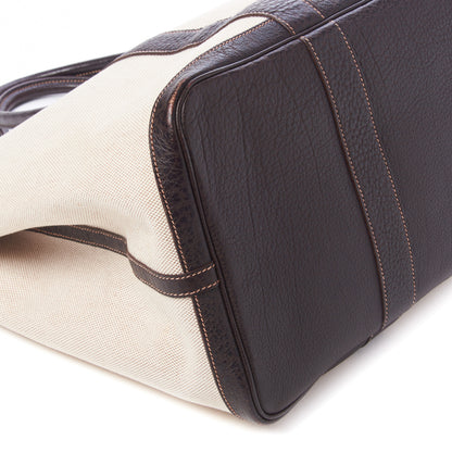 Hermes Toile Buffle Gala Garden Party Tote 49 GM Marron Fonce 5 of 7