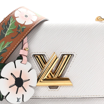 Louis Vuitton Epi Asnieres Flowers Twist Shoulder Bag PM White 7 of 9