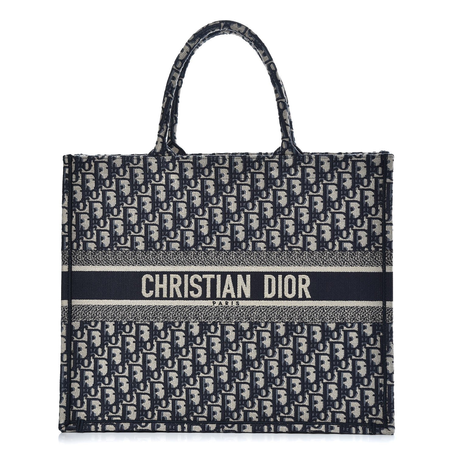 Christian Dior Oblique Book Tote Blue Multicolor 1 of 7