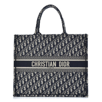 Christian Dior Oblique Book Tote Blue Multicolor 1 of 7