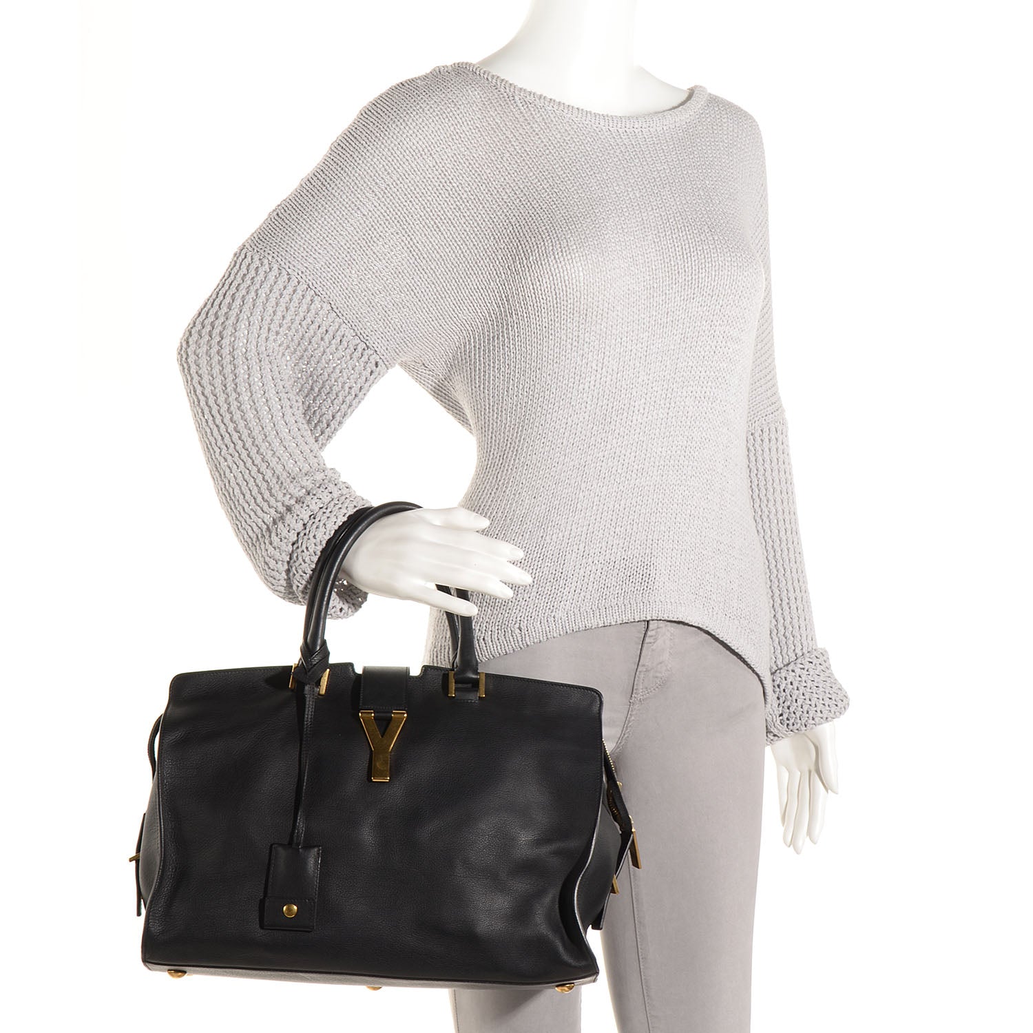 Saint Laurent Leather Medium Classic Y Cabas Black 2 of 11