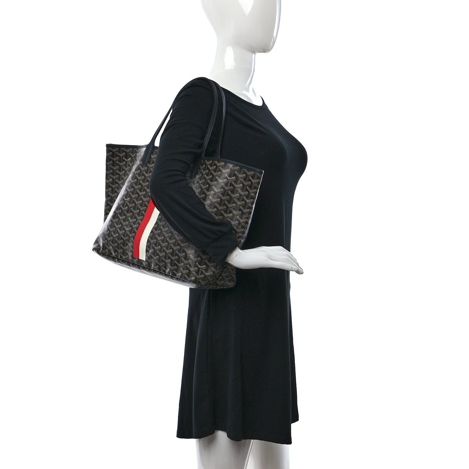 Goyard X PEANUTS Goyardine Saint Louis PM Black 3 of 9