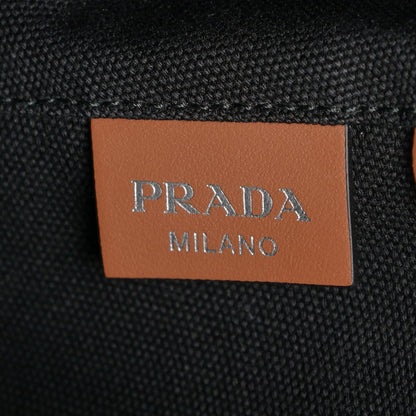 Prada Canapa Small Logo Shopping Tote Black 6 of 11