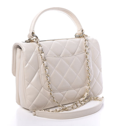 Chanel Lambskin Quilted Small Trendy CC Dual Handle Flap Bag Grey 3 of 16