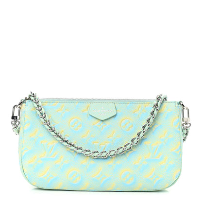Louis Vuitton Empreinte Monogram Summer Stardust Pochette Accessories Water Green 1 of 8
