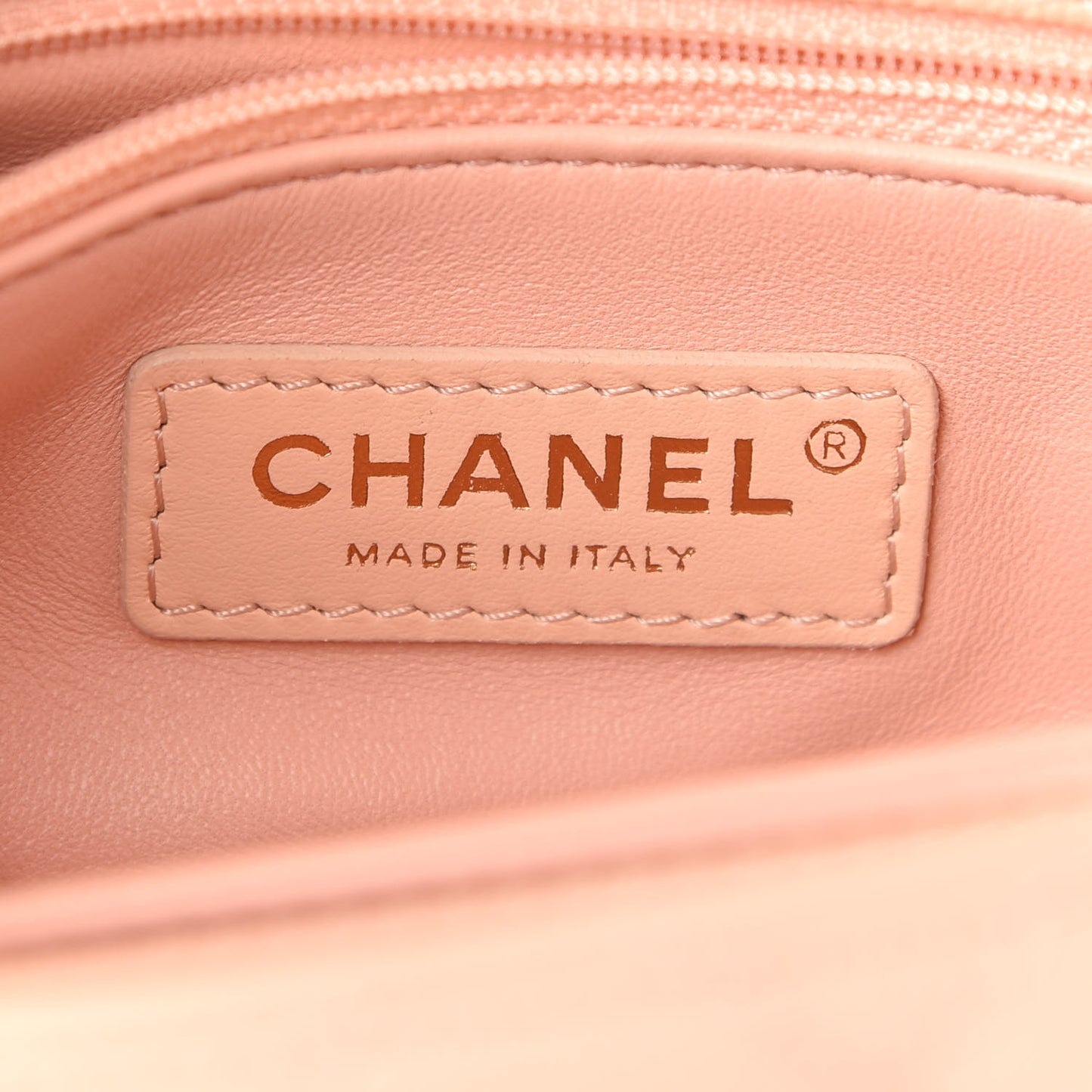 Caviar Quilted Mini Coco Handle Flap Light Pink
