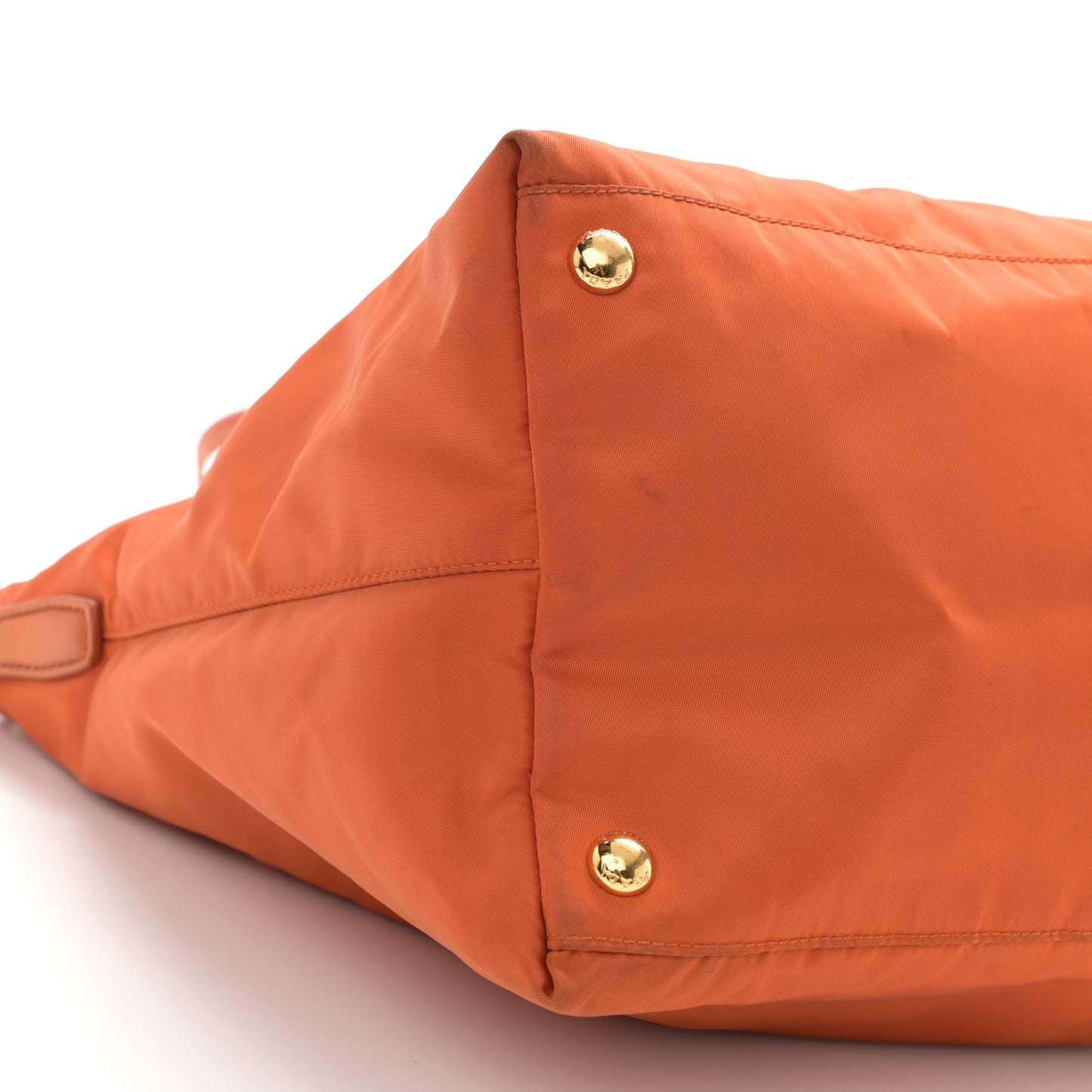 Tessuto Nylon Saffiano Tote Papaya