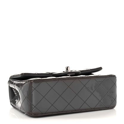 Chanel Patent Calfskin Quilted Mini Rectangular Flap Grey 4 of 11