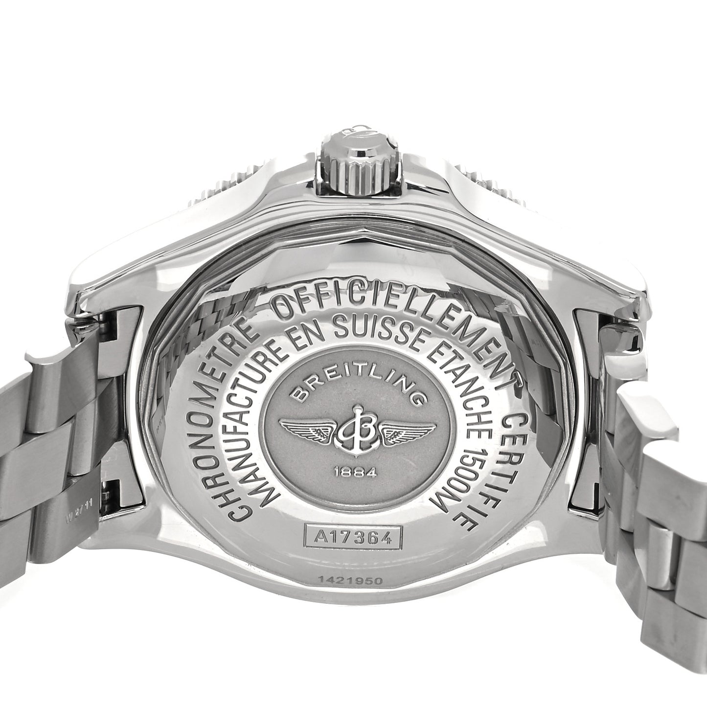 Stainless Steel 42mm SuperOcean Automatic Watch Black A17364