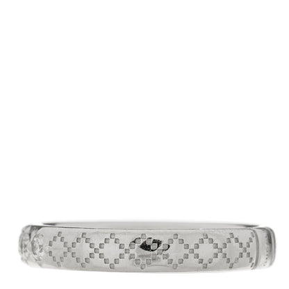 Gucci 18K White Gold Diamond Diamantissima Band Ring 51 5.75 3 of 5