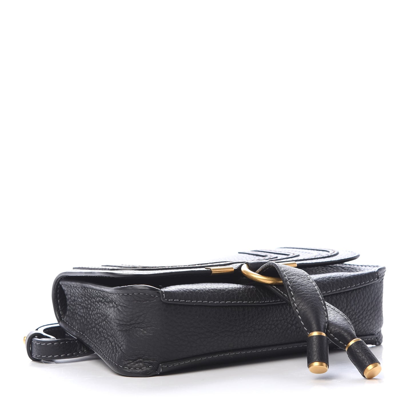 Calfskin Marcie Convertible Belt Bag Black