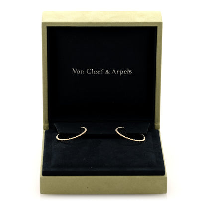 Van Cleef & Arpels 18K Yellow Gold Small Perlee Hoop Earrings 5 of 5