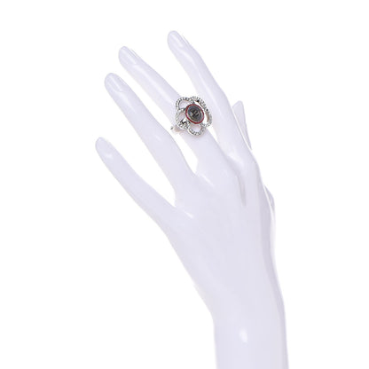 Chanel Crystal Camellia Ring 5.25 Silver 2 of 5