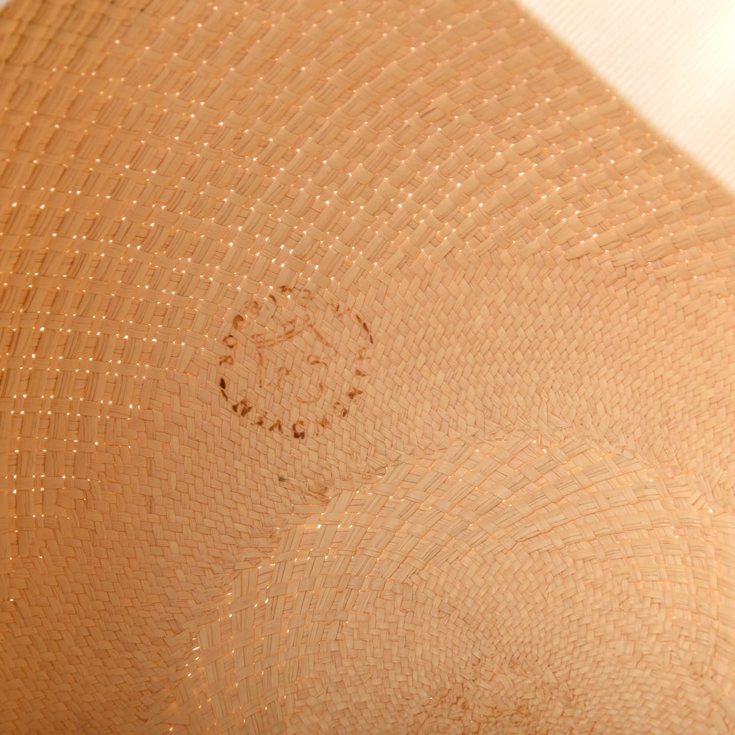 Straw Brides De Gala Panama Hat 57 Naturel Ecru Black