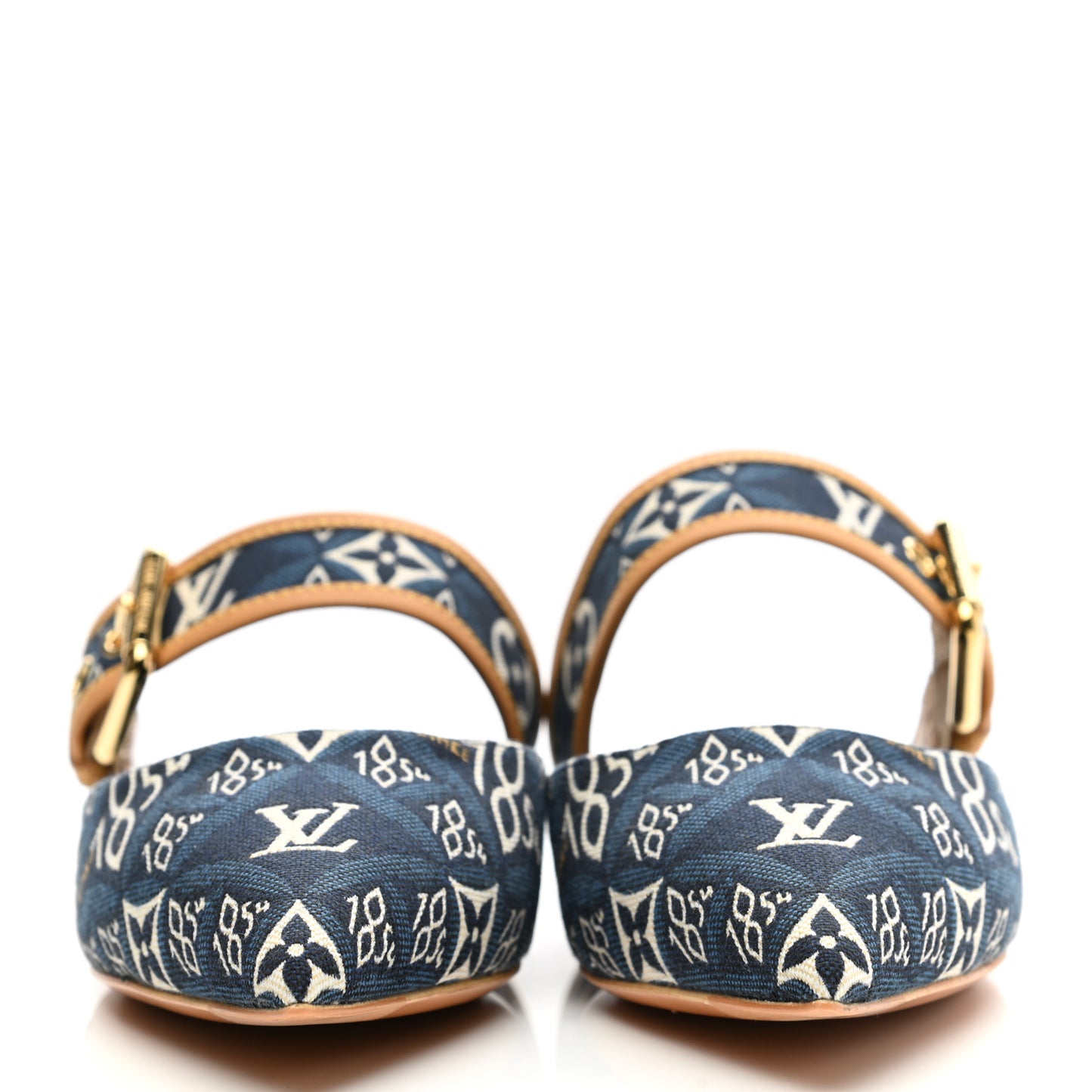 Jacquard Since 1854 Sofia Flat Mule 38 Blue