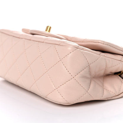 Chanel Lambskin Quilted Mini Rectangular Pearl Crush Flap Light Beige 9 of 10