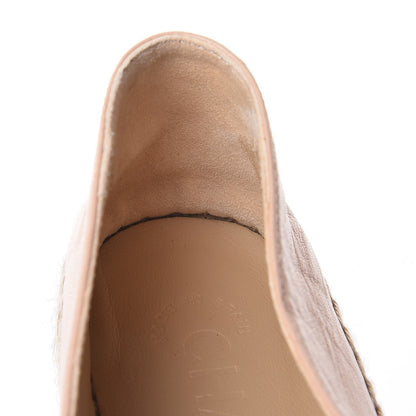 Chanel Lambskin CC Espadrilles 35 Nude 9 of 12