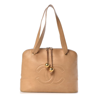 Chanel Lambskin CC Shoulder Bag Beige 1 of 12