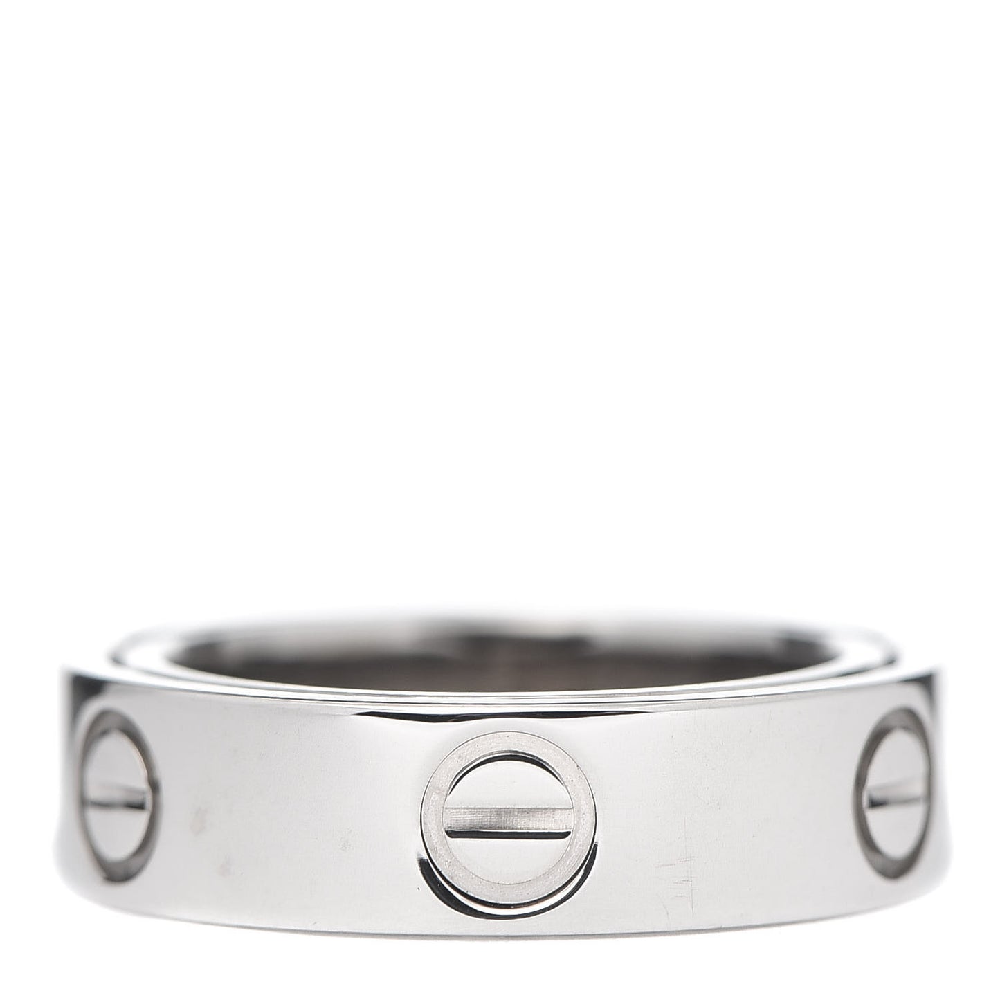 18K White Gold 5.5mm Astro LOVE Ring 49 5