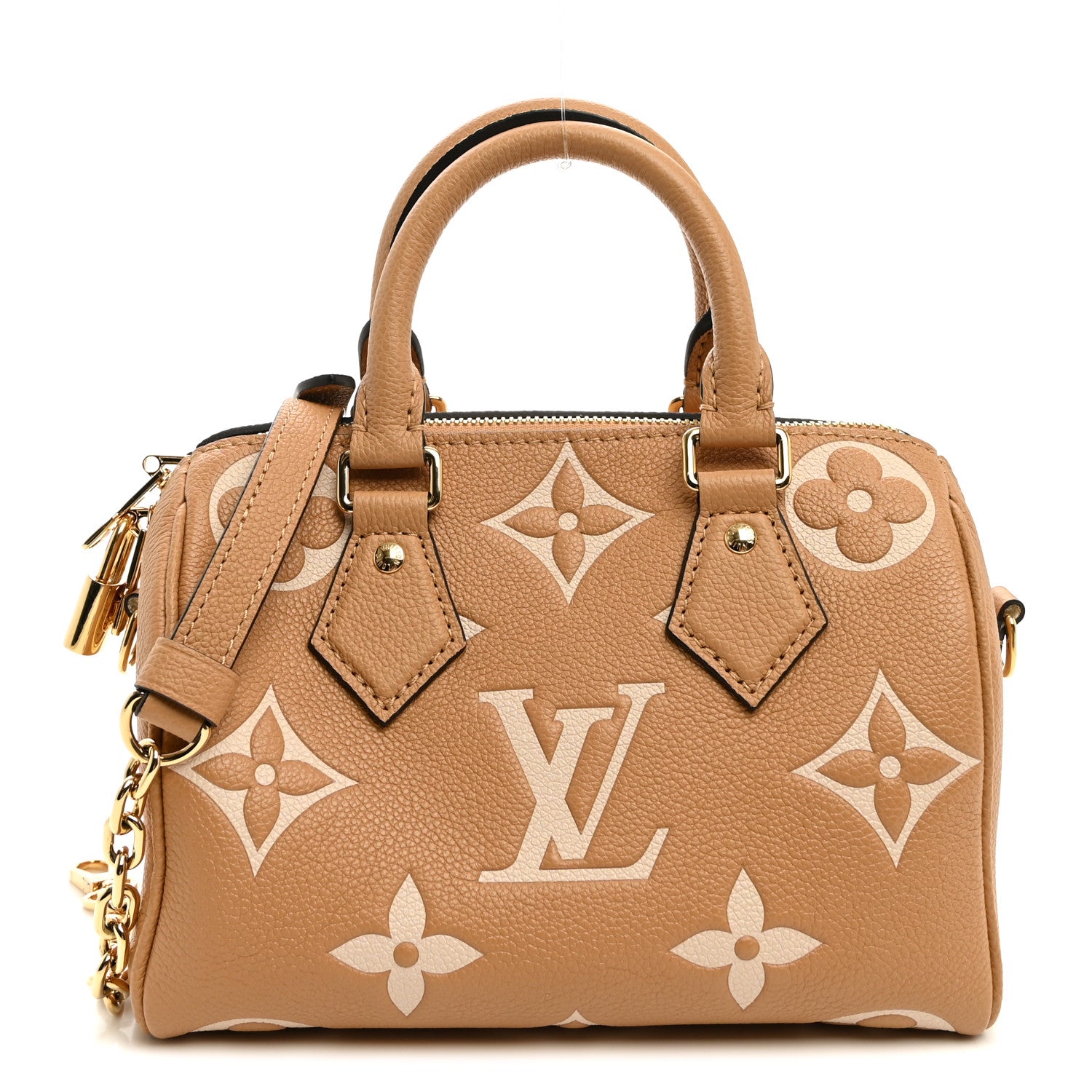 Louis Vuitton Empreinte Monogram Giant Speedy Bandouliere 20 Arizona Creme 1 of 8