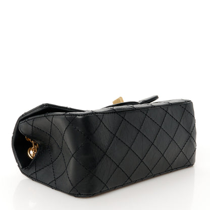 Chanel Aged Calfskin Quilted 2.55 Reissue Mini Flap Black 4 of 11