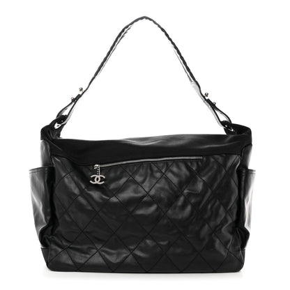 Chanel Coated Canvas Paris Biarritz XL Travel Bag Black 1 of 16